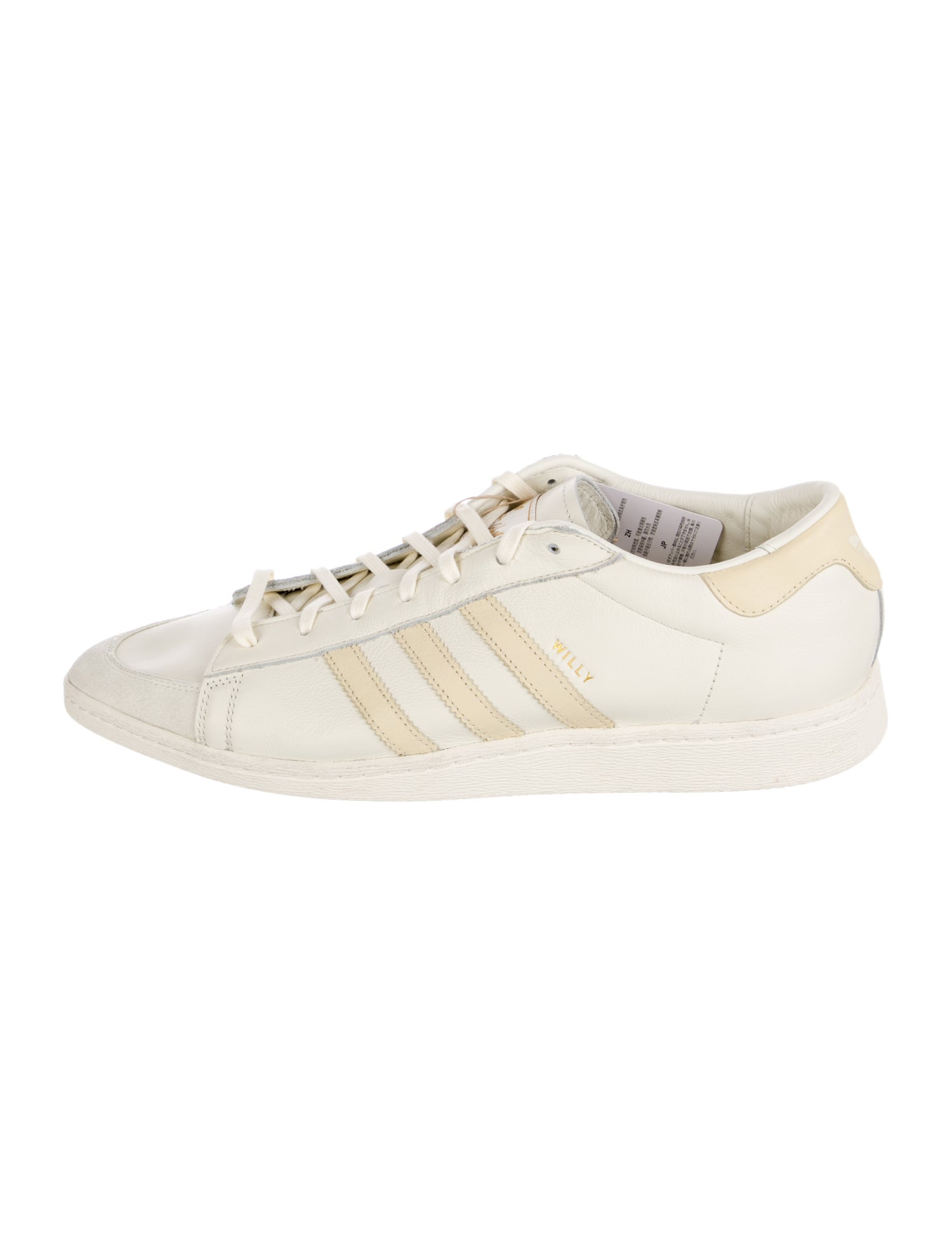 Willy Chavarria x adidas Leather Striped Sneakers w/ Tags