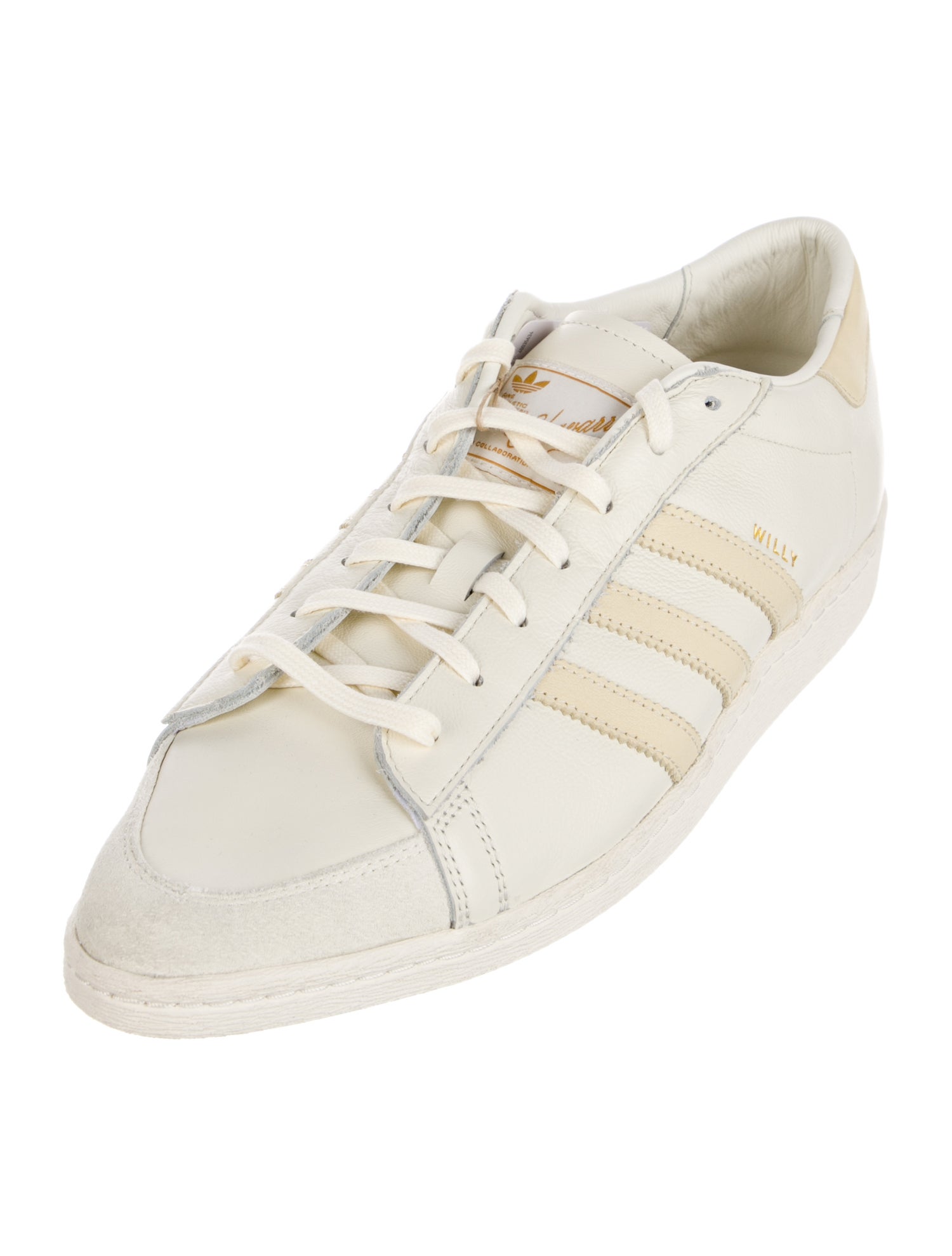 Willy Chavarria x adidas Leather Striped Sneakers w/ Tags