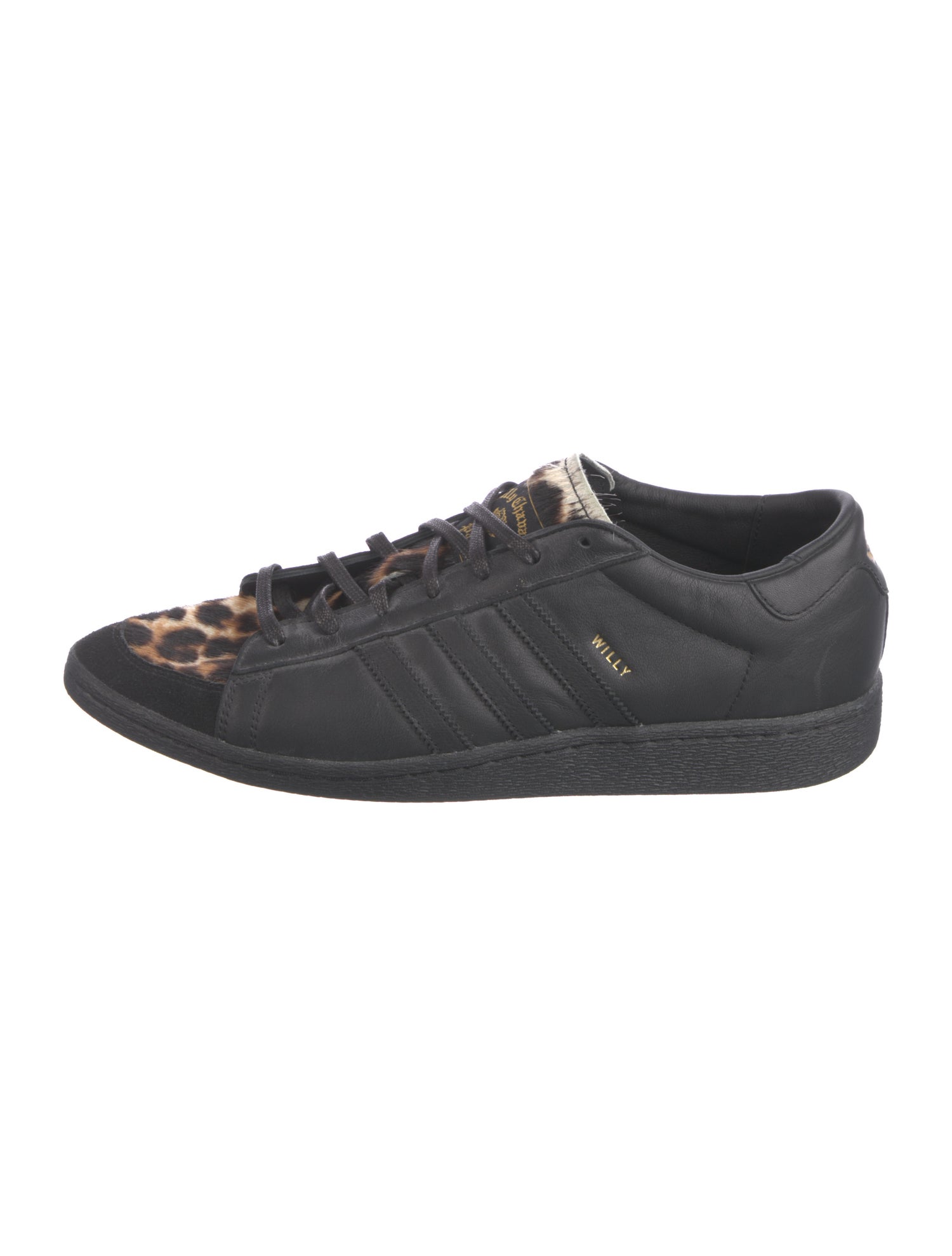 Willy Chavarria x adidas Leather Animal Print Sneakers