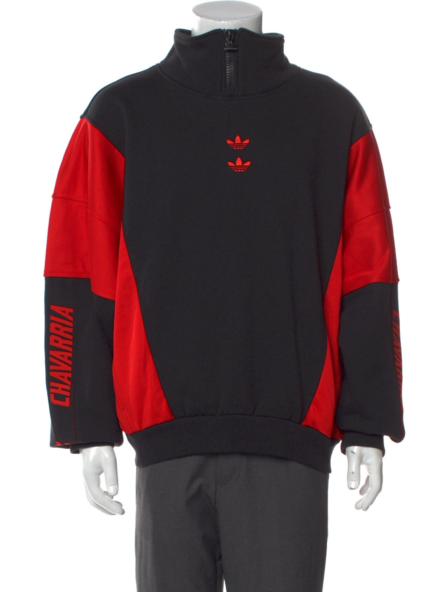 Willy Chavarria x adidas Colorblock Pattern Turtleneck Pullover w/ Tags