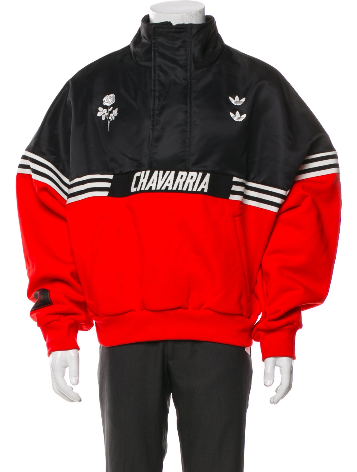 Willy Chavarria x adidas Striped Windbreaker