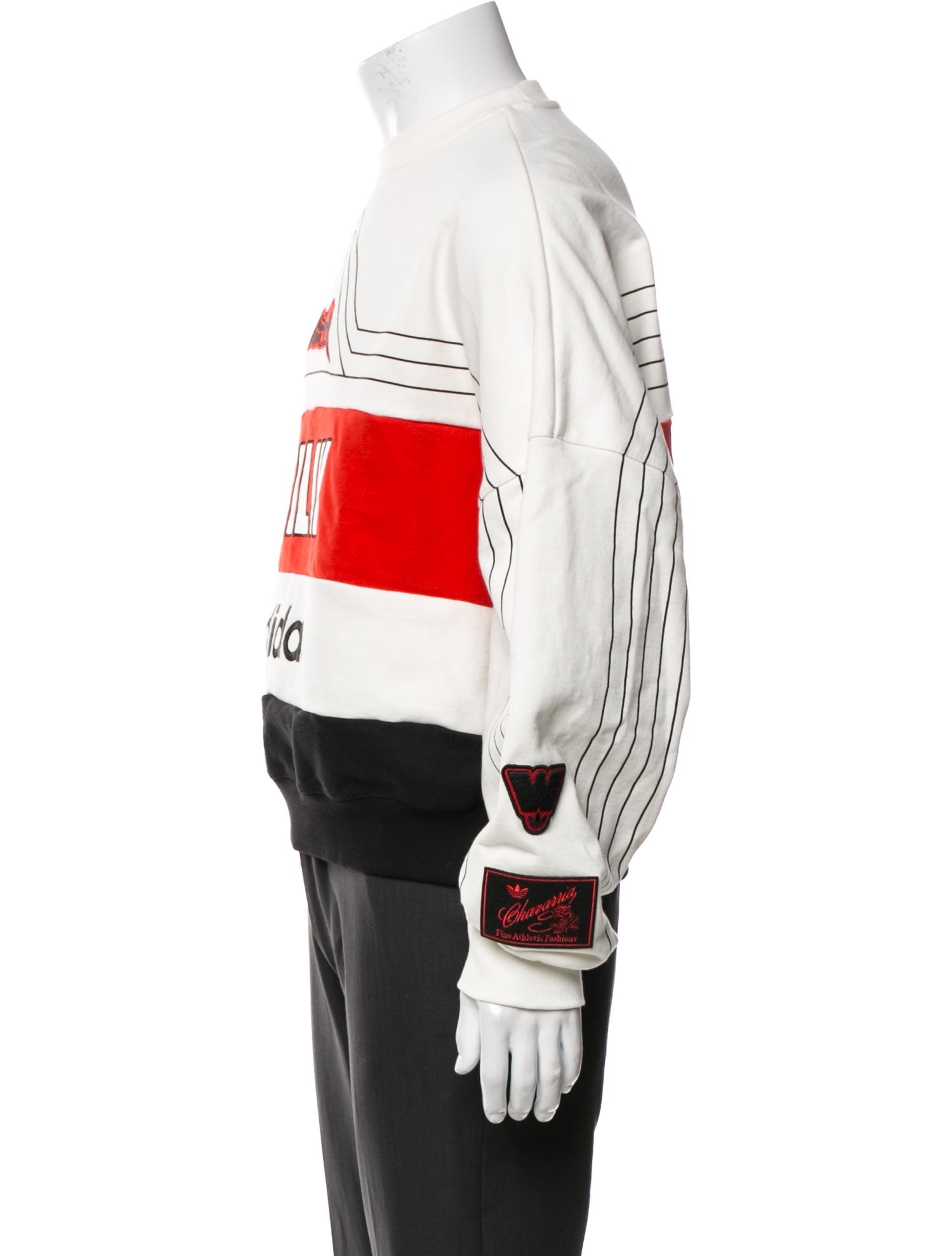 Willy Chavarria x adidas Graphic Print Crew Neck Sweatshirt