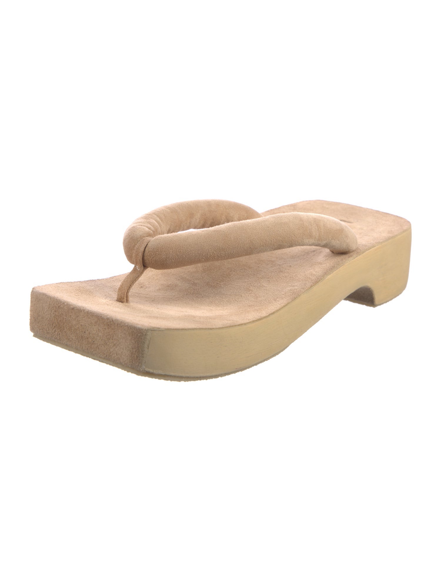 Lauren Manoogian Suede Flip Flops