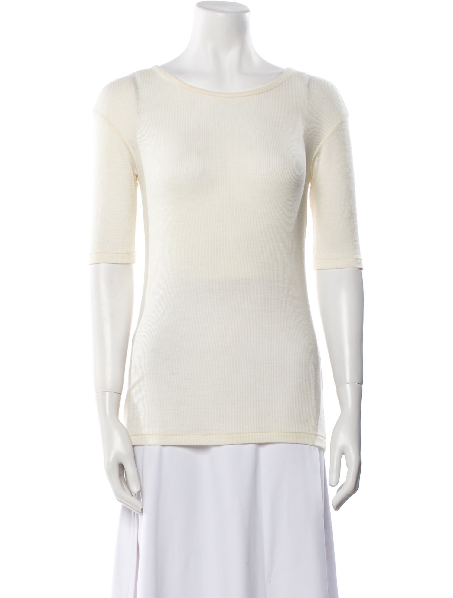 Lauren Manoogian Merino Wool Bateau Neckline Top