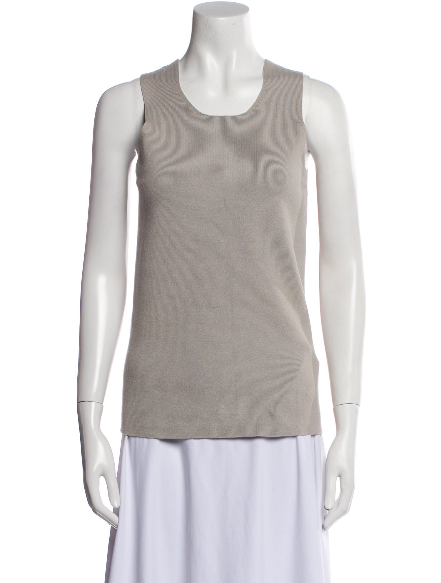 Lauren Manoogian Scoop Neck Sleeveless Top