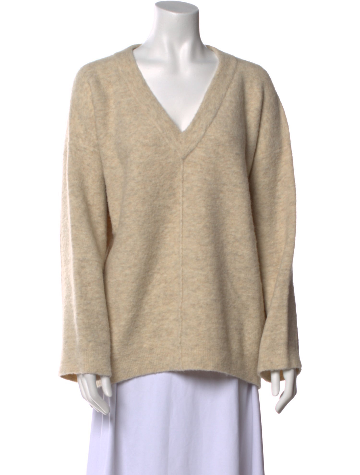 Lauren Manoogian Wool V-Neck Sweatshirt