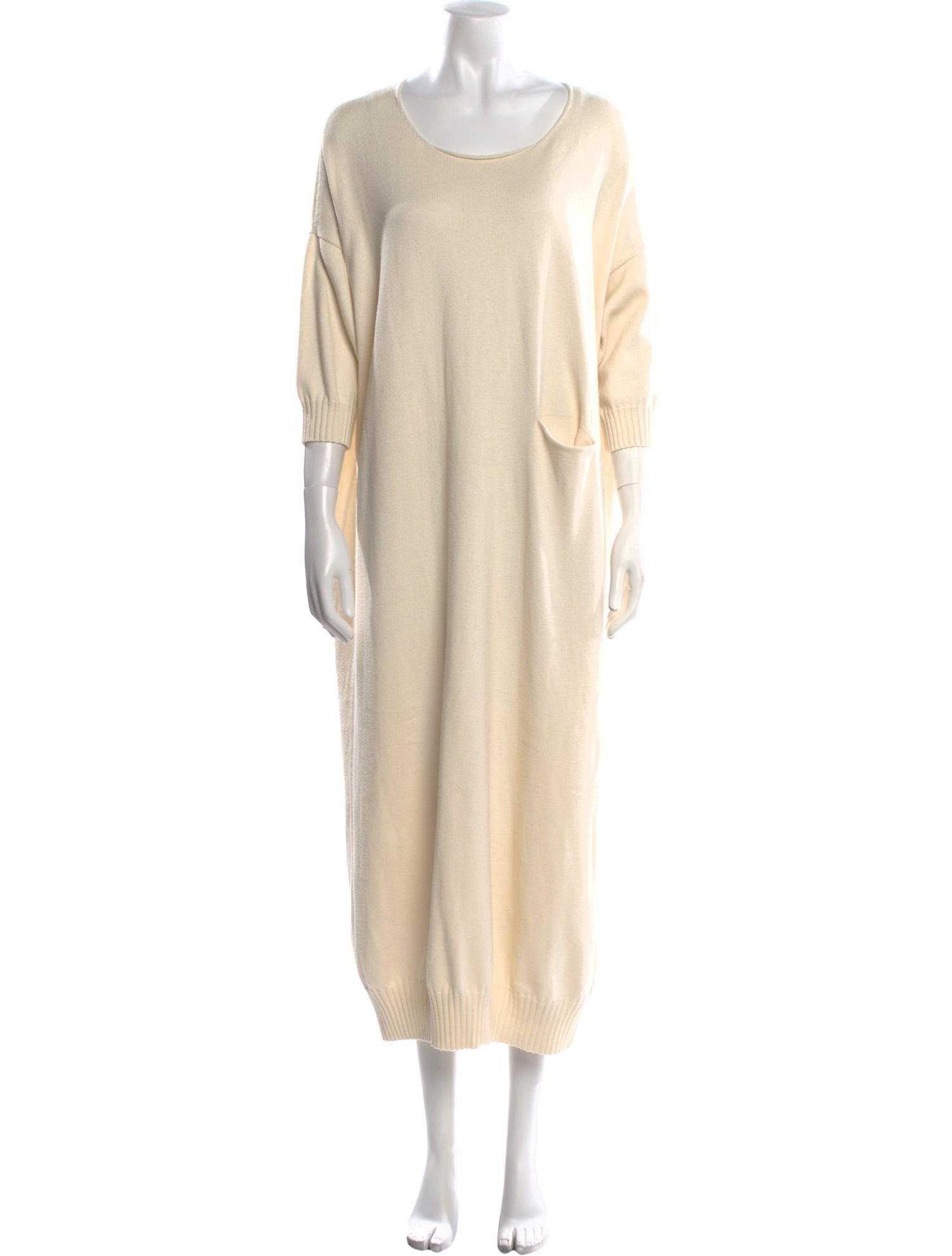 Lauren Manoogian Scoop Neck Midi Length Dress