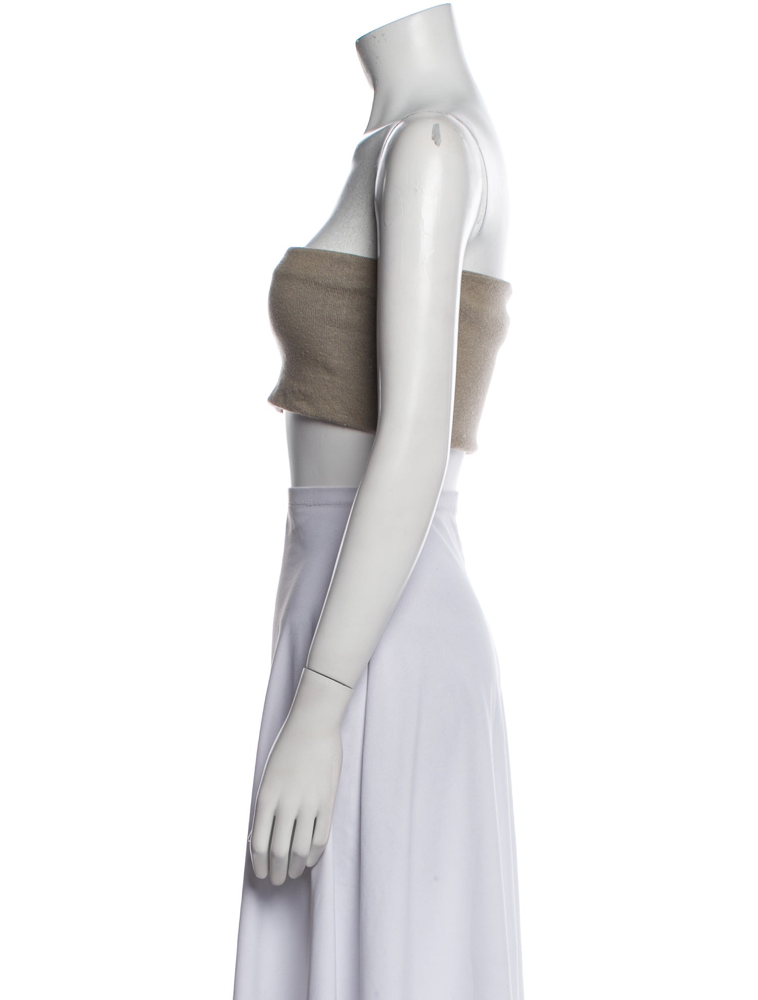 Lauren Manoogian Strapless Crop Top