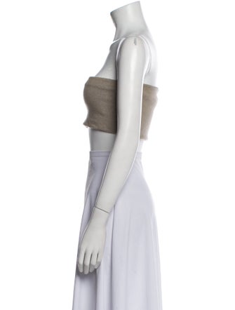 Lauren Manoogian Strapless Crop Top