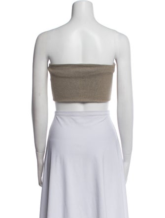 Lauren Manoogian Strapless Crop Top