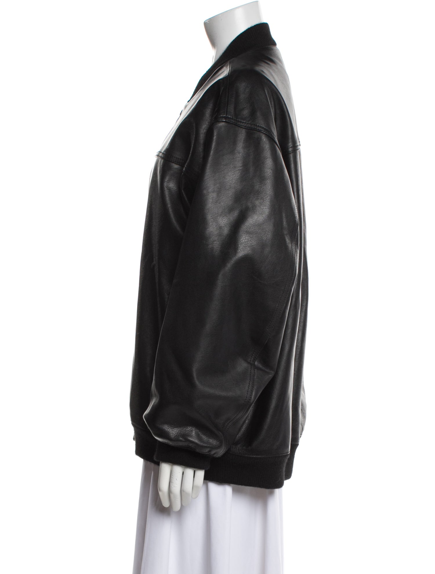 Lauren Manoogian Leather Bomber Jacket