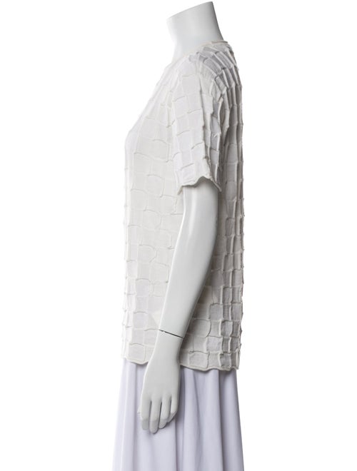 Lauren Manoogian Merino Wool Crew Neck Button-Up Top