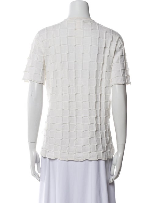 Lauren Manoogian Merino Wool Crew Neck Button-Up Top