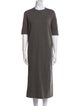 Lauren Manoogian Crew Neck Midi Length Dress