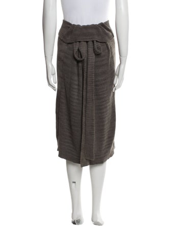 Lauren Manoogian Striped Knee-Length Skirt
