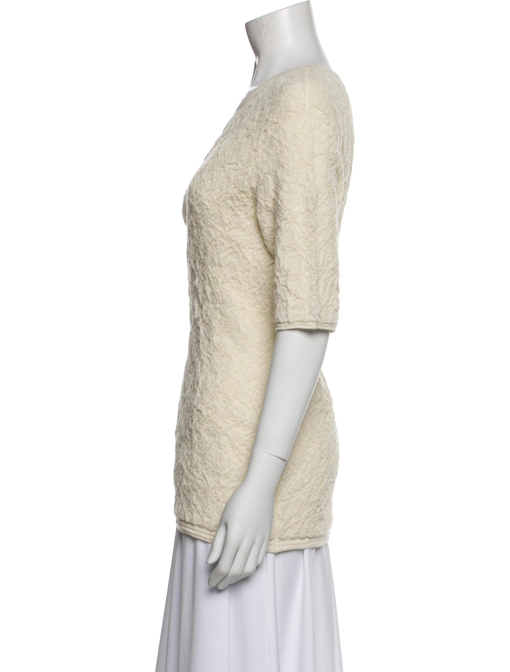 Lauren Manoogian Baby Alpaca Bateau Neckline Top