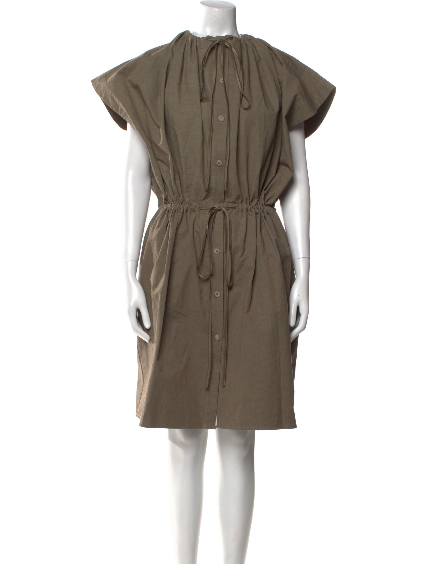 Lauren Manoogian Crew Neck Midi Length Dress