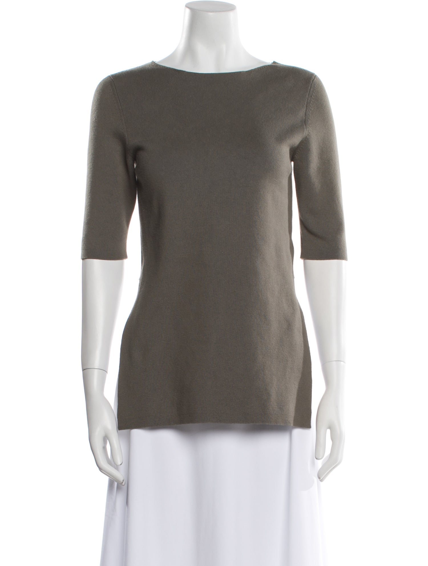 Lauren Manoogian Bateau Neckline Three-Quarter Sleeve Top w/ Tags