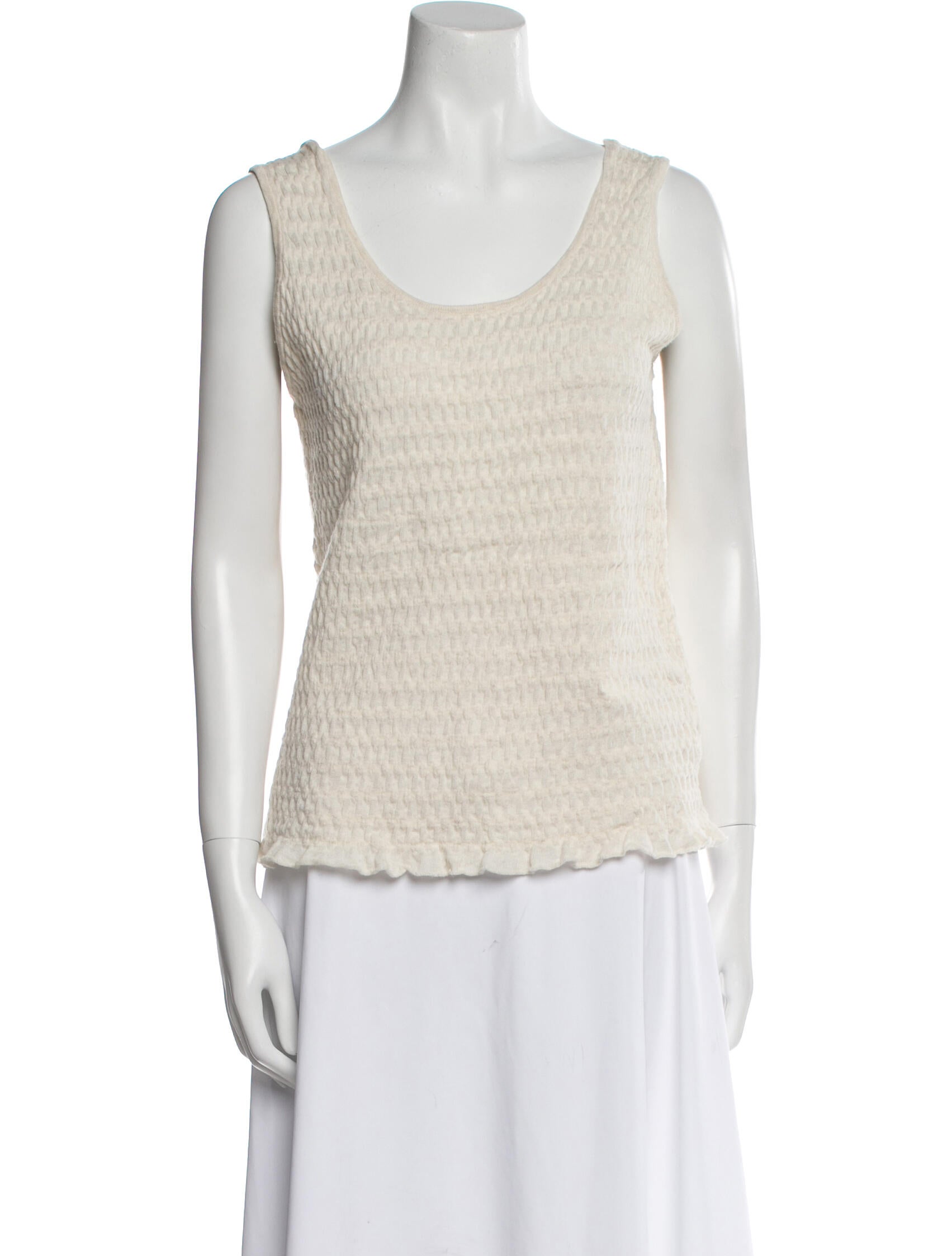 Lauren Manoogian Scoop Neck Sleeveless Top