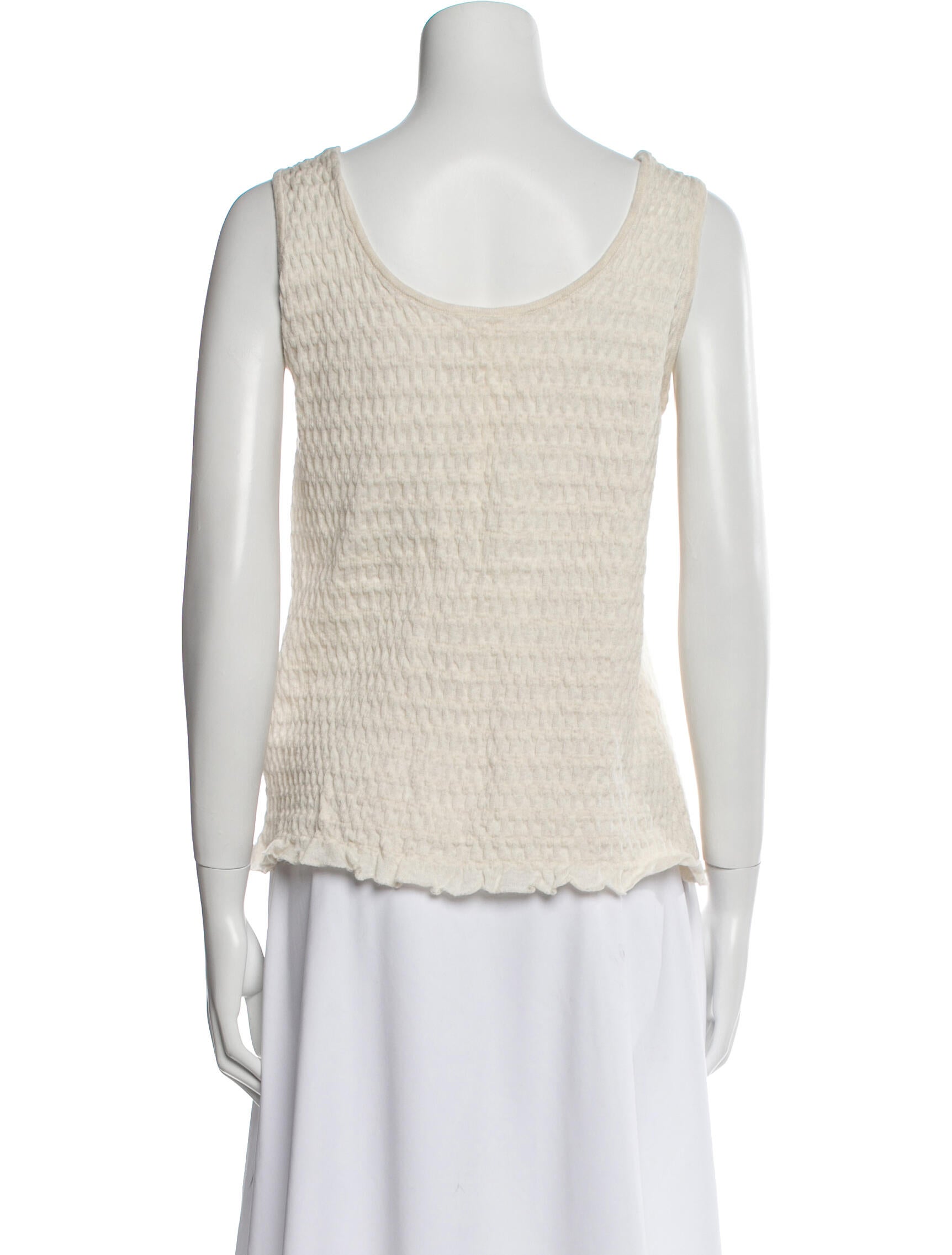 Lauren Manoogian Scoop Neck Sleeveless Top