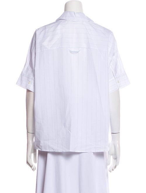WJ MARTIN Short Sleeve Button-Up Top