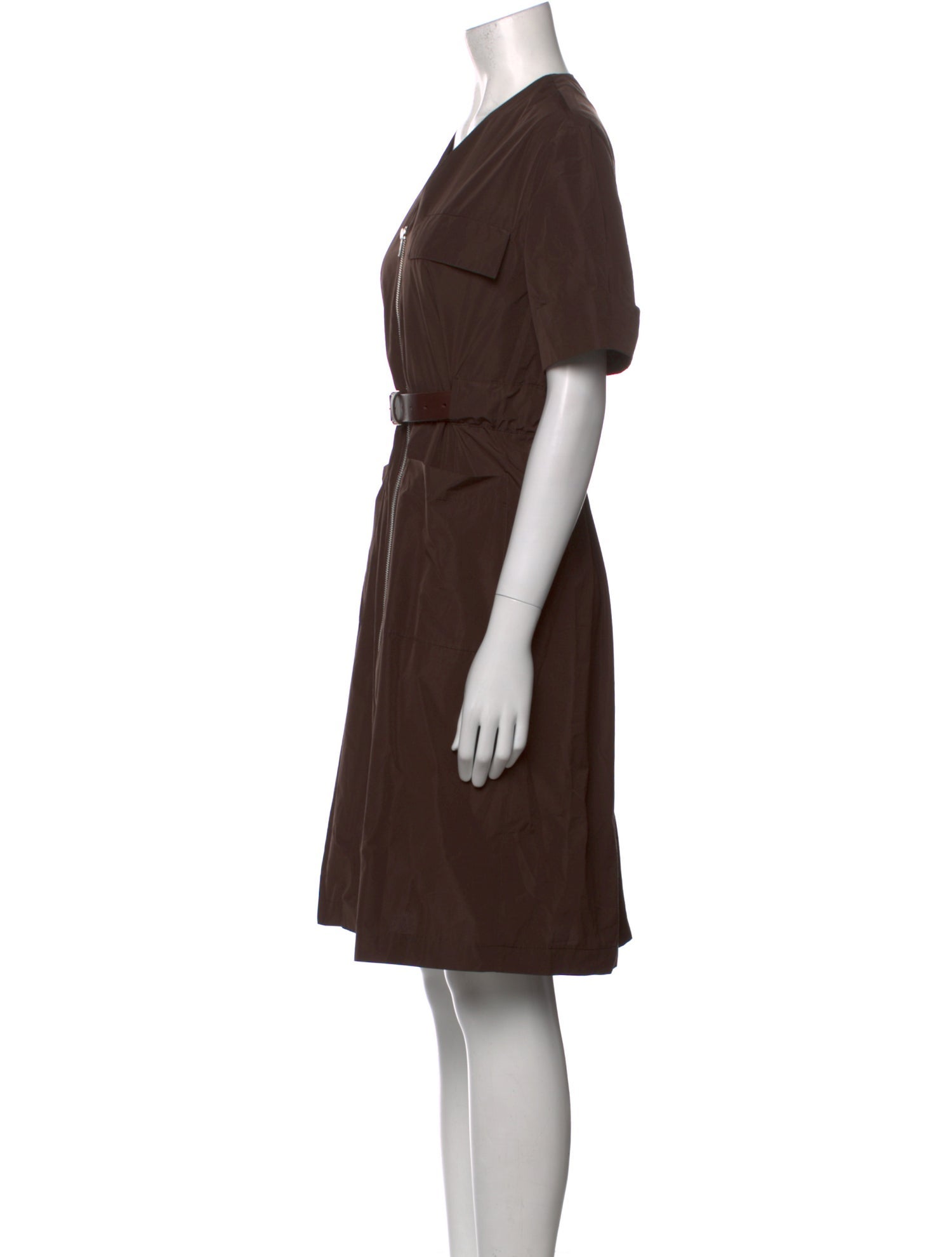 WJ MARTIN V-Neck Knee-Length Dress
