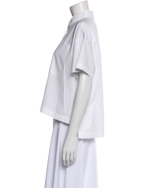 WJ MARTIN Short Sleeve Button-Up Top