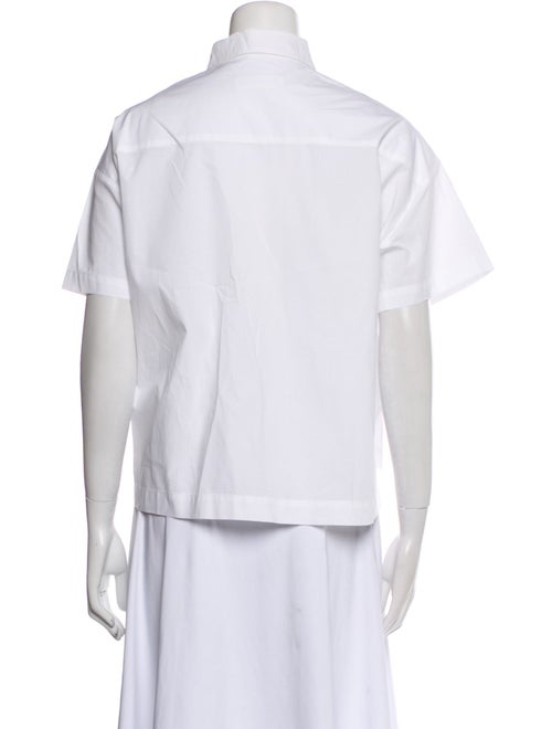 WJ MARTIN Short Sleeve Button-Up Top