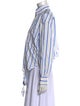 Woera Striped Long Sleeve Button-Up Top