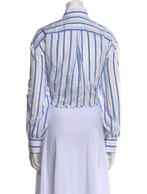 Woera Striped Long Sleeve Button-Up Top