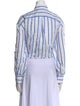 Woera Striped Long Sleeve Button-Up Top