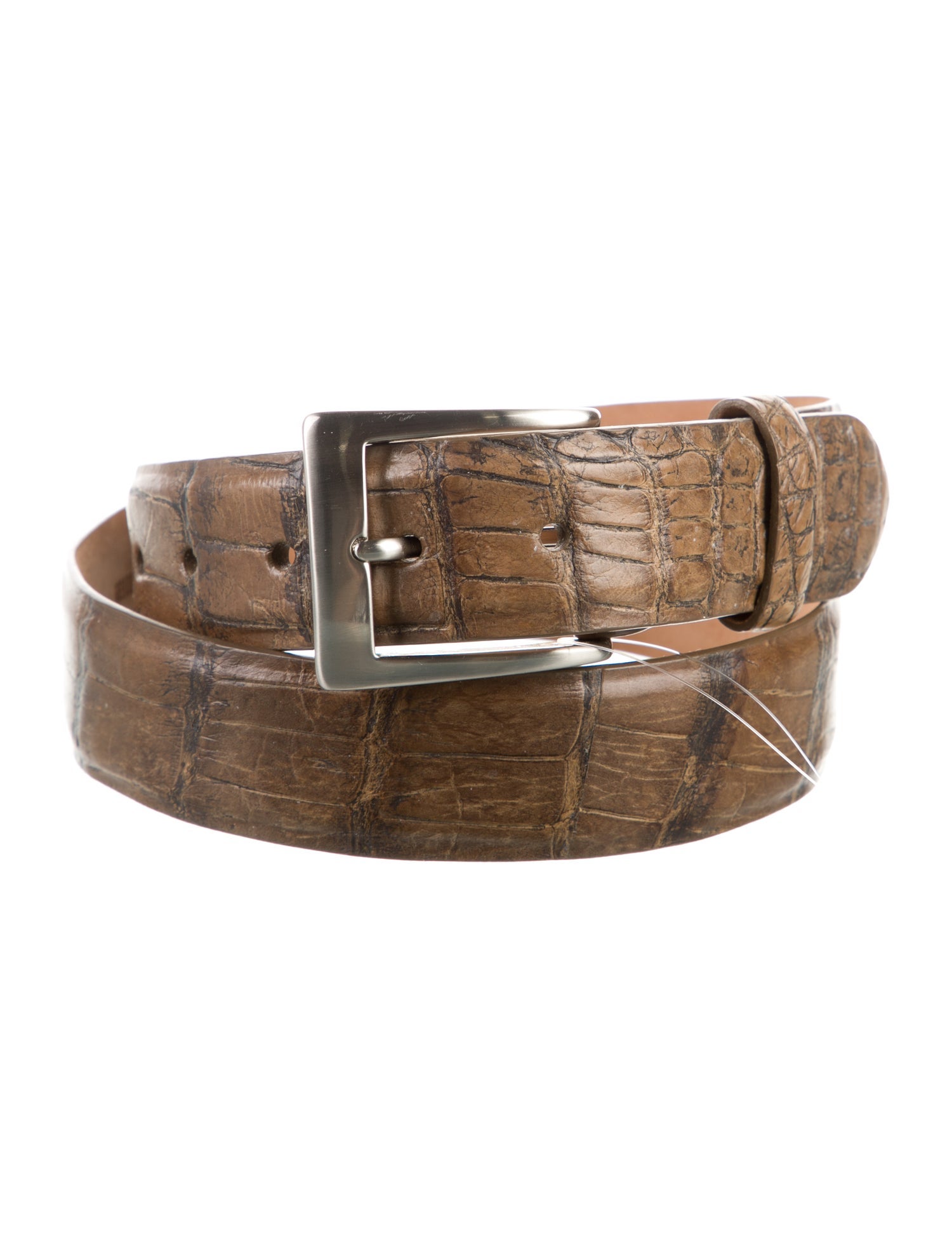 W. Kleinberg Embossed Leather Belt