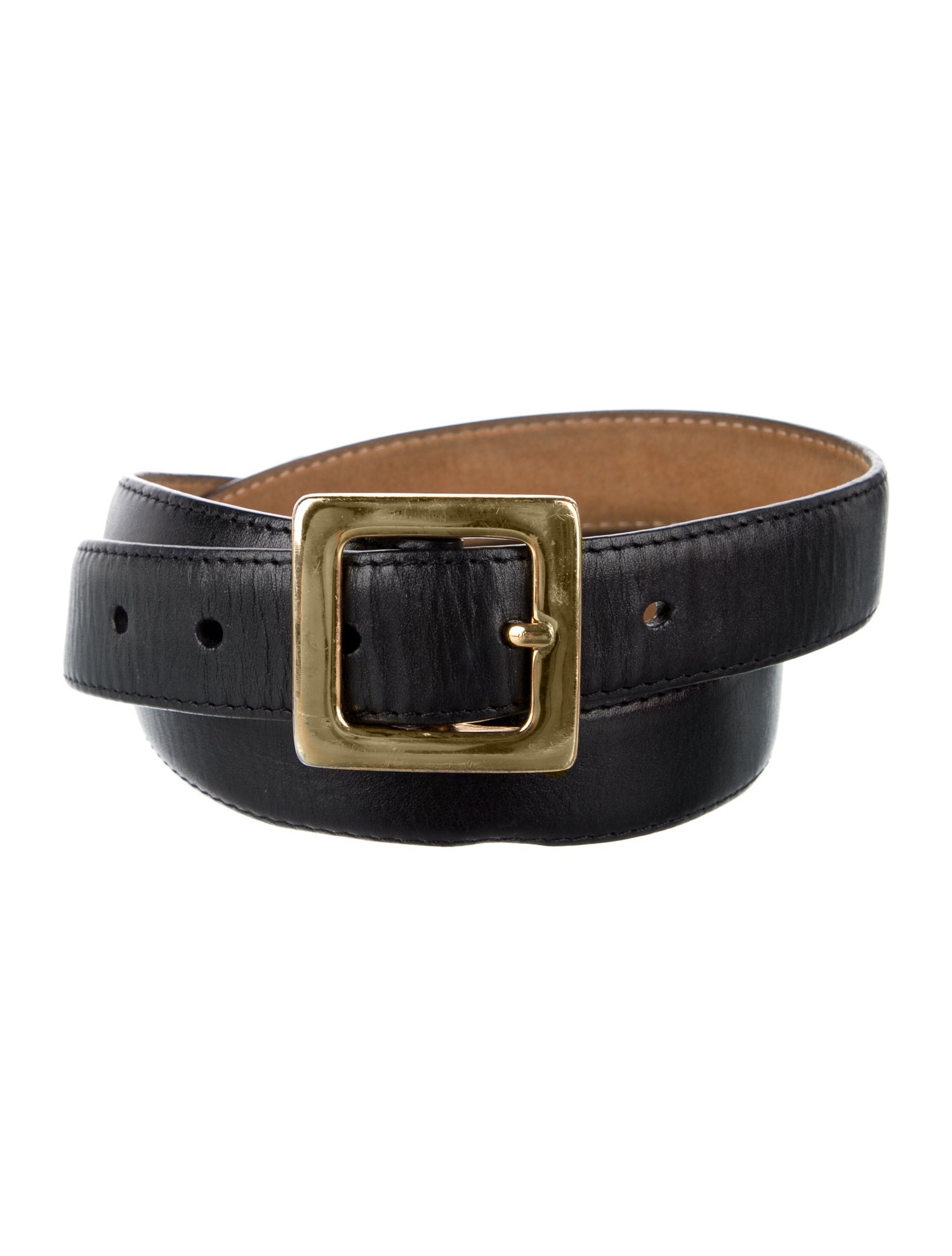 W. Kleinberg Skinny Leather Belt