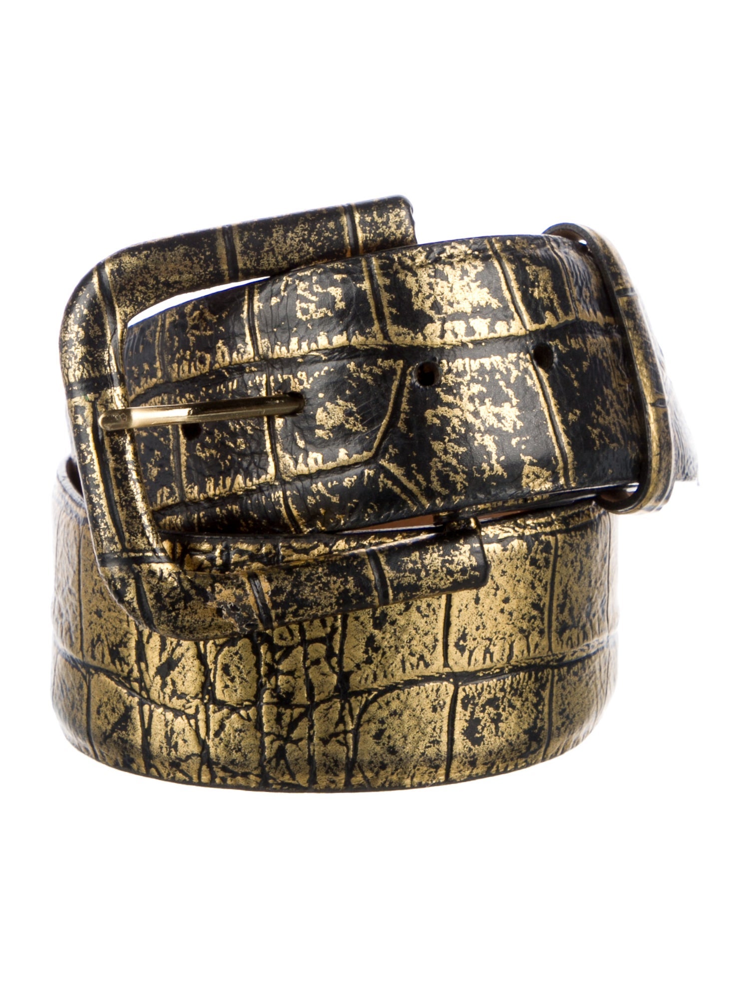 W. Kleinberg Embossed Leather Belt