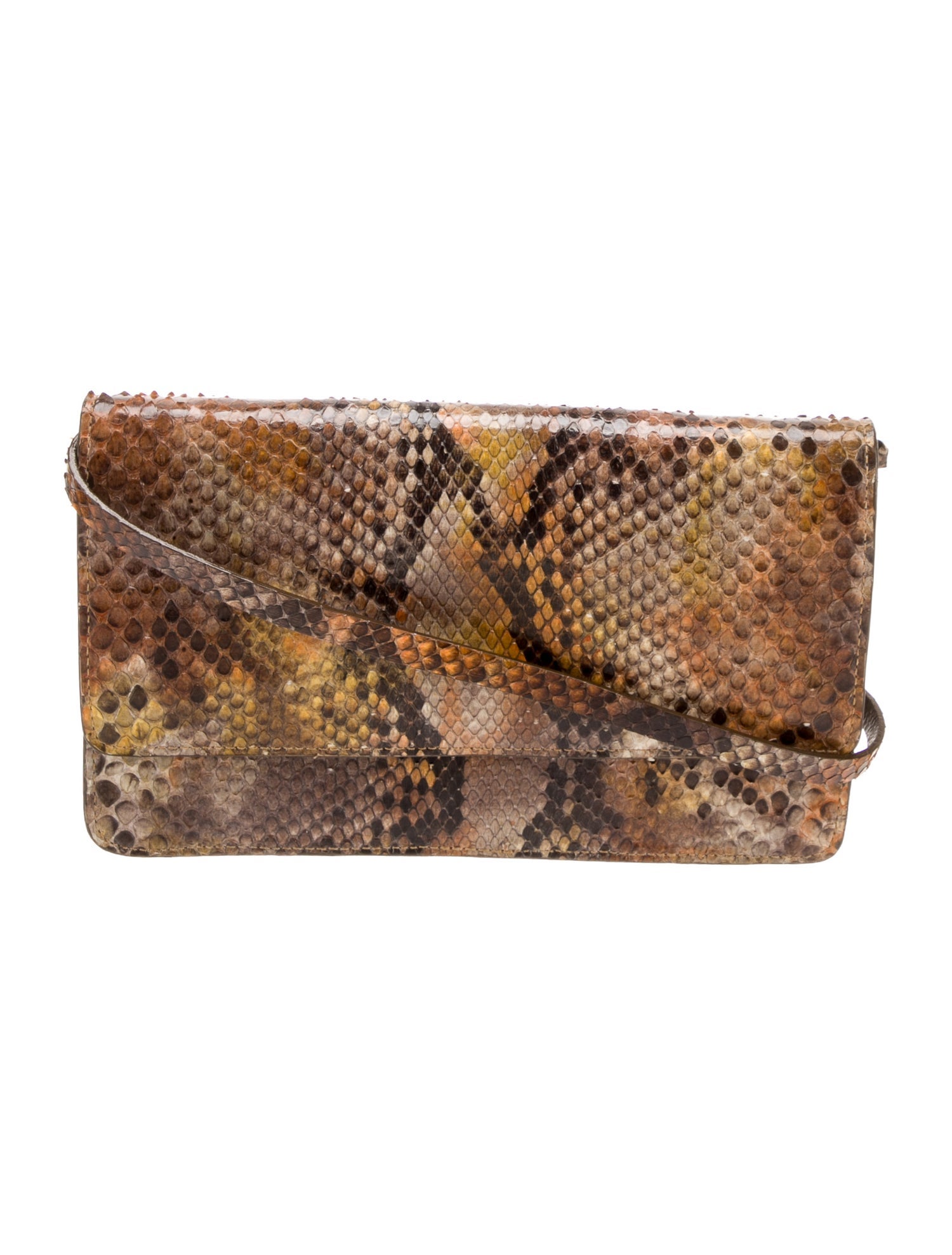 W. Kleinberg Snakeskin Clutch