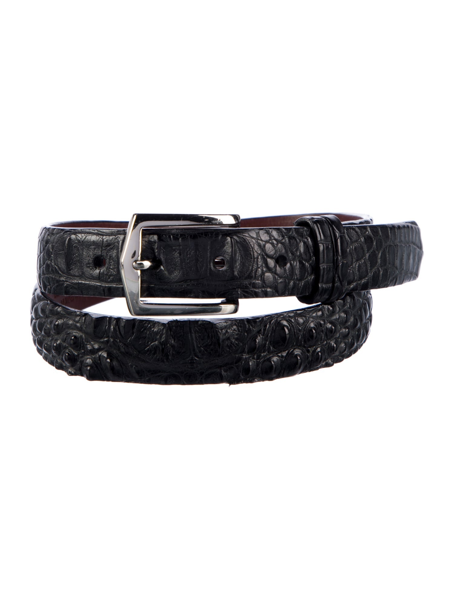 W. Kleinberg Skinny Alligator Belt
