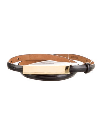 W. Kleinberg Skinny Leather Belt