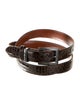 W. Kleinberg Embossed Leather Belt