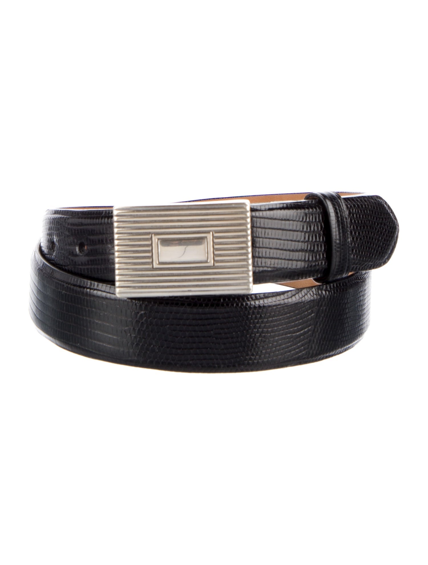 W. Kleinberg Embossed Leather Belt