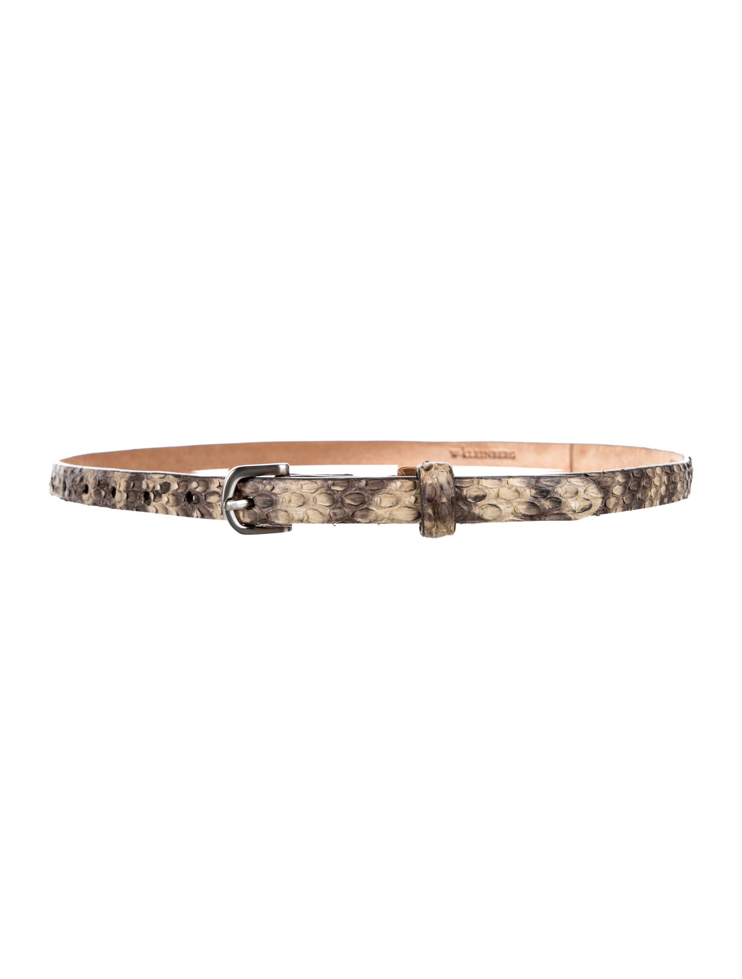 W. Kleinberg Skinny Python Belt