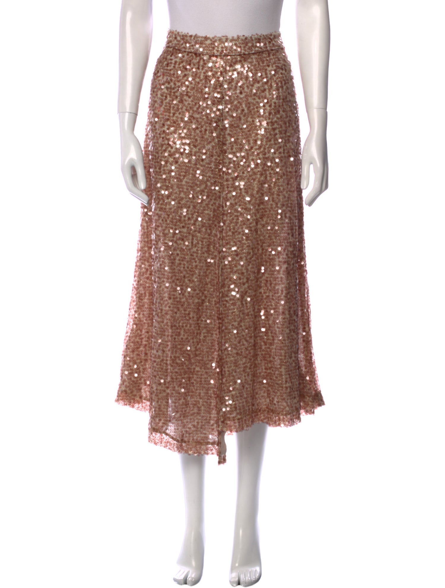 Walk of Shame Sequin Embellishments Midi Length Skirt