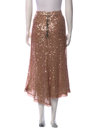 Walk of Shame Sequin Embellishments Midi Length Skirt