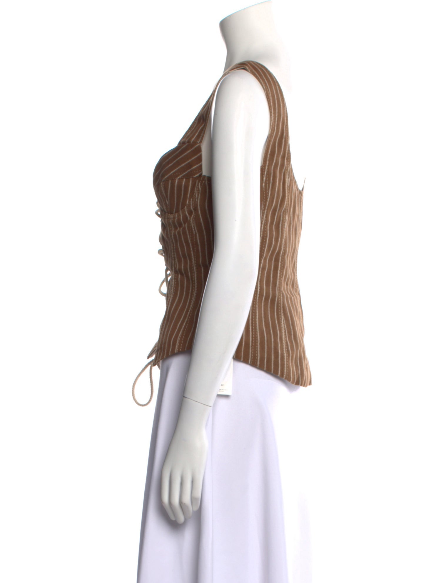 Walk of Shame Striped V-Neck Crop Top