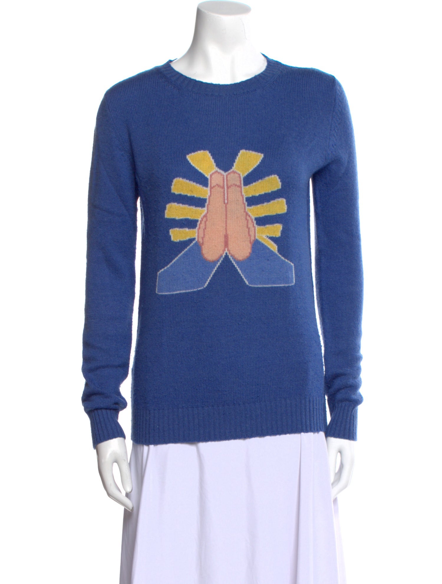 Walk of Shame Cashmere Graphic Print Sweater