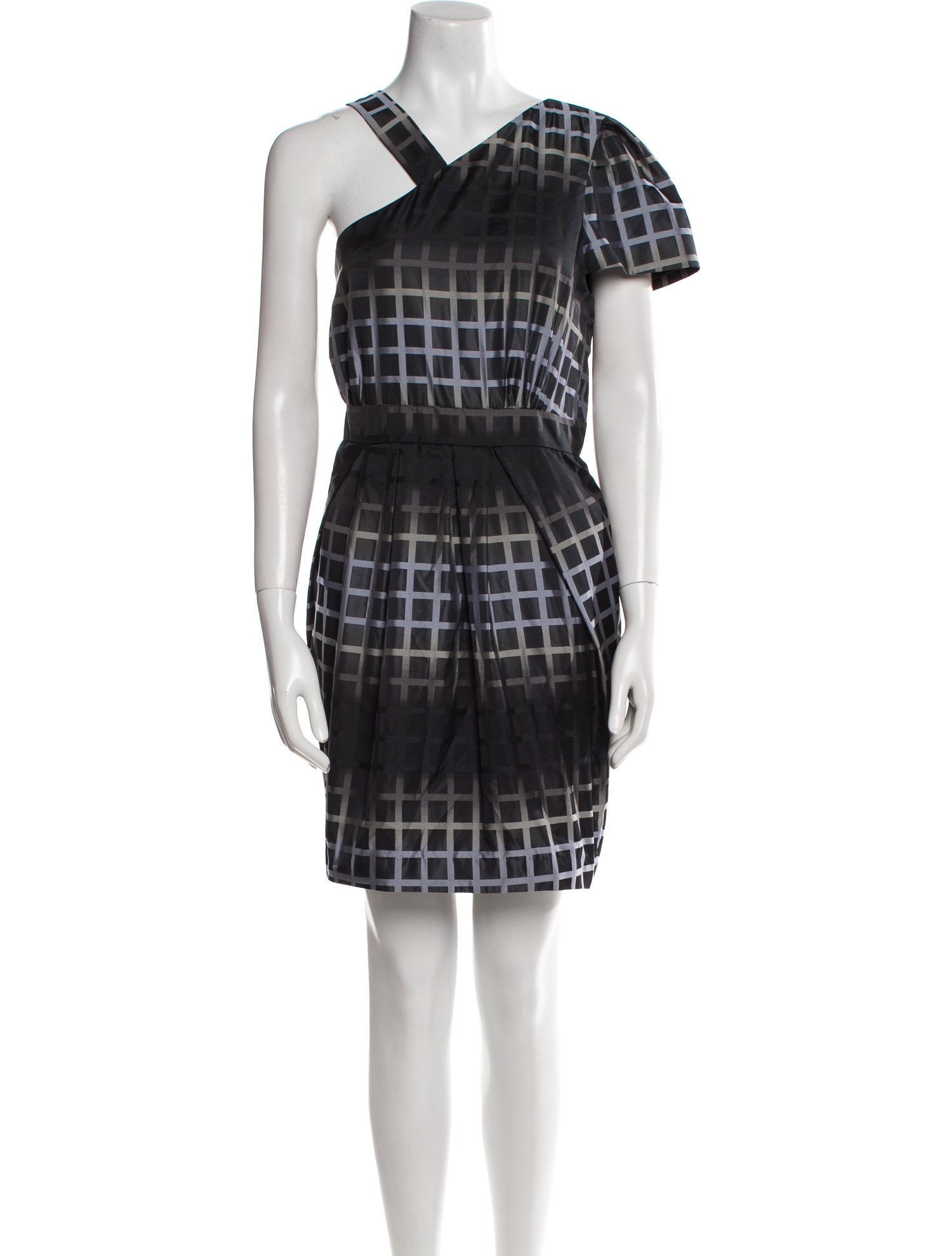Walter Plaid Print Mini Dress w/ Tags