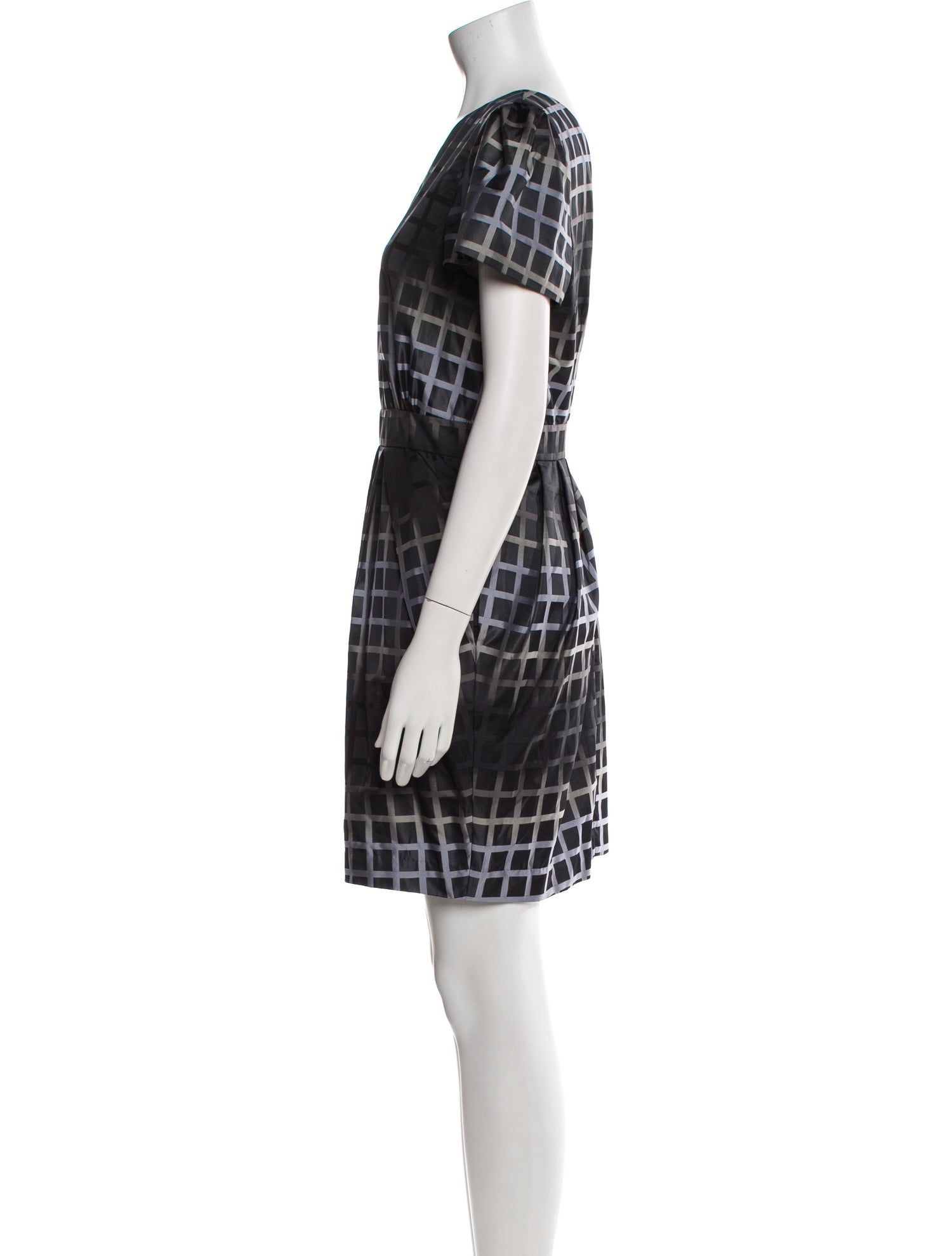 Walter Plaid Print Mini Dress w/ Tags