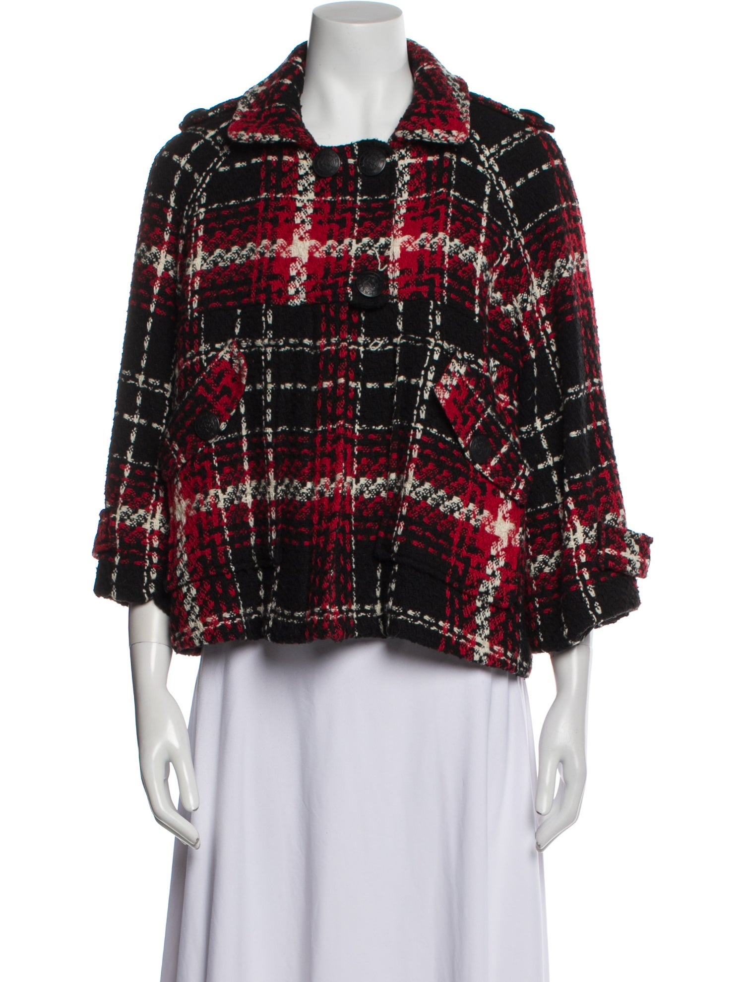 Walter Vintage Plaid Print Jacket