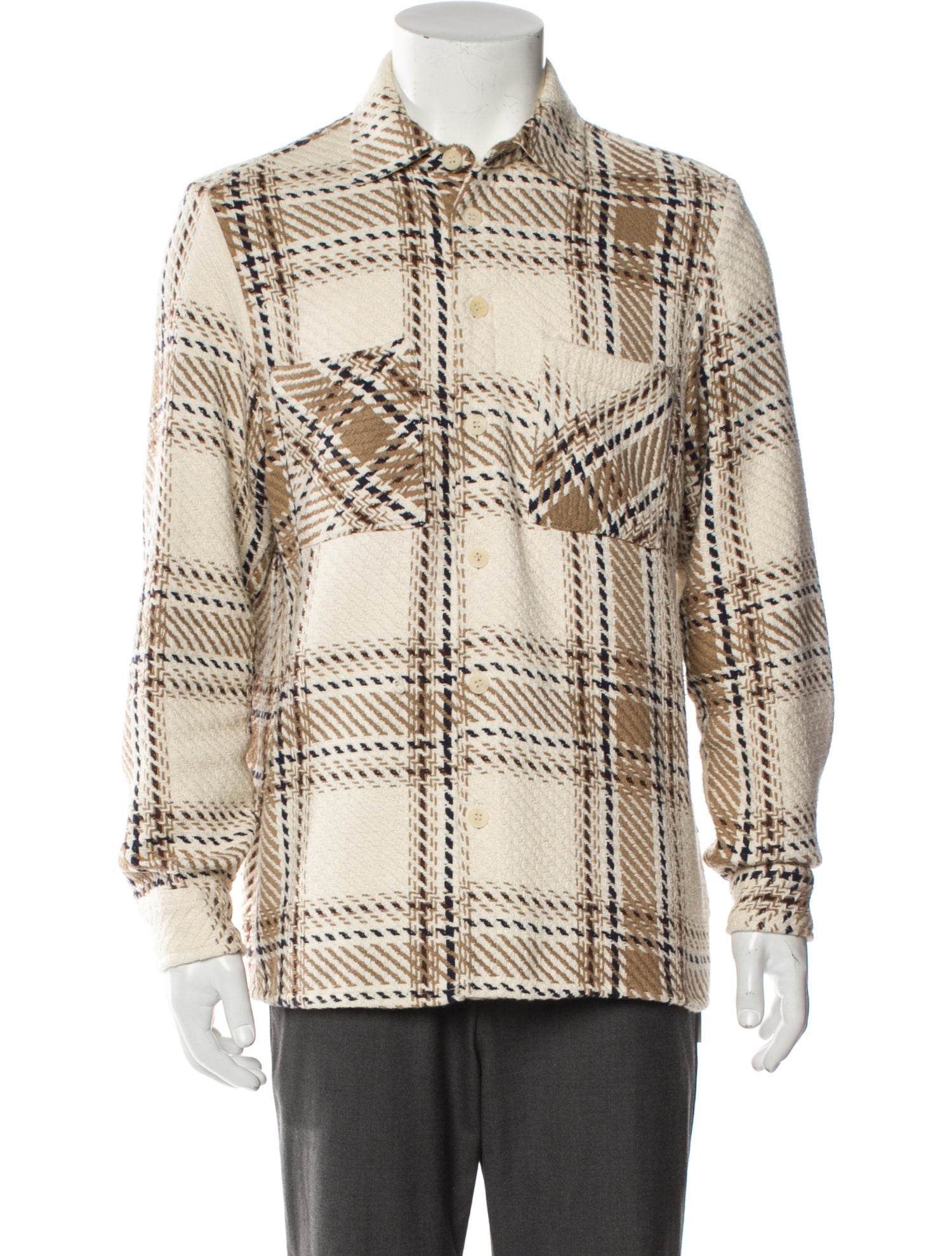Wax London Plaid Print Coat