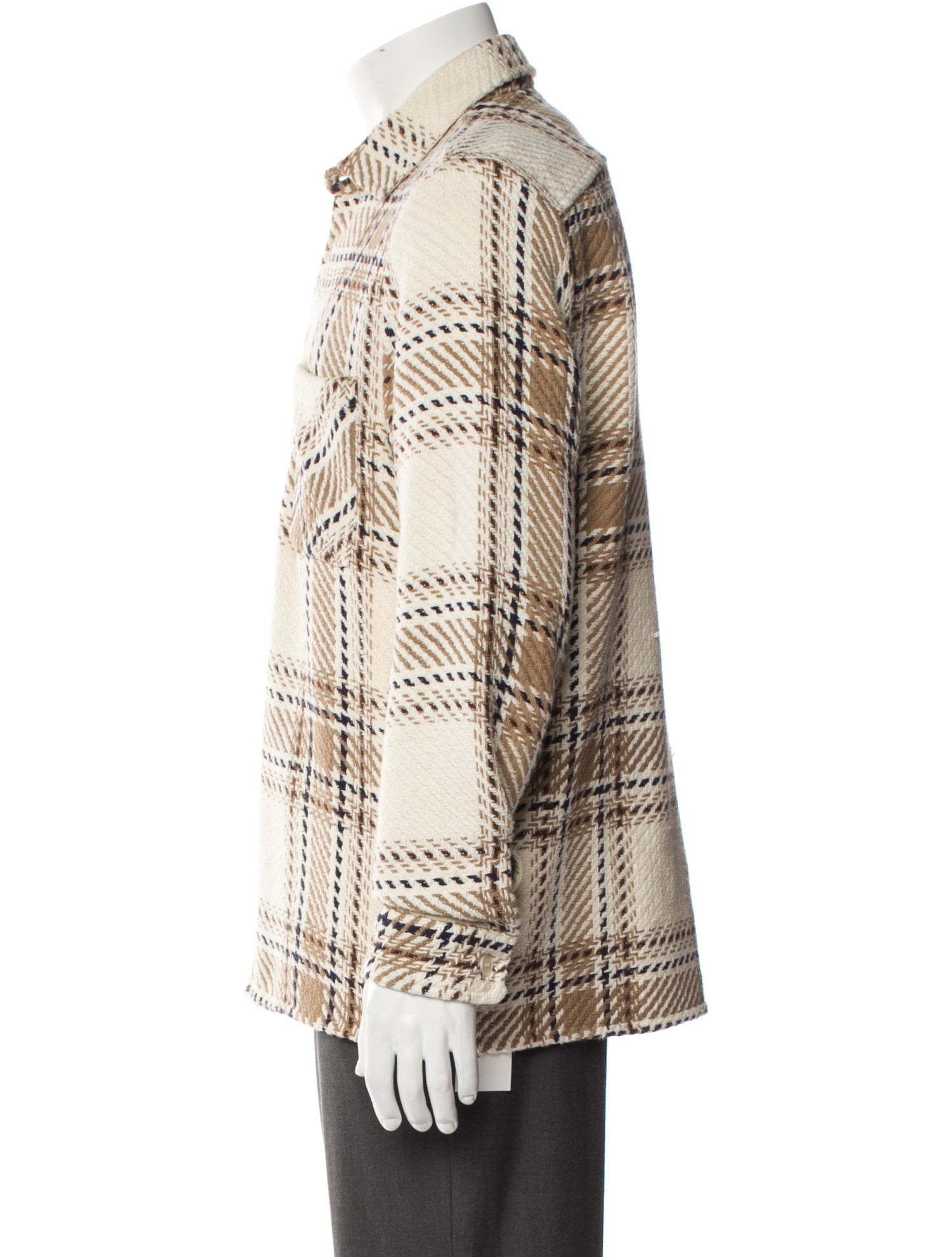 Wax London Plaid Print Coat