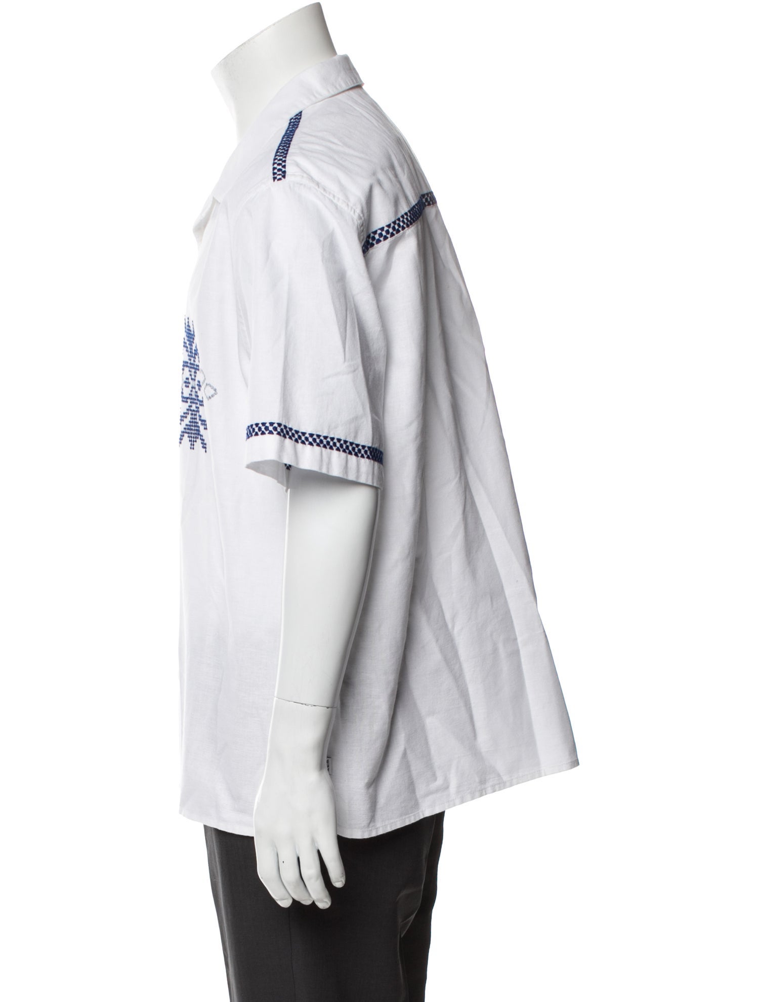 Wax London Linen Graphic Print Shirt